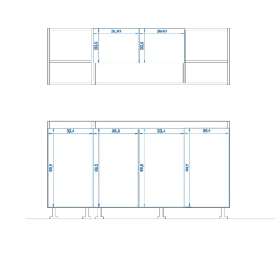 مطبخ- قطعتين- ZAF167