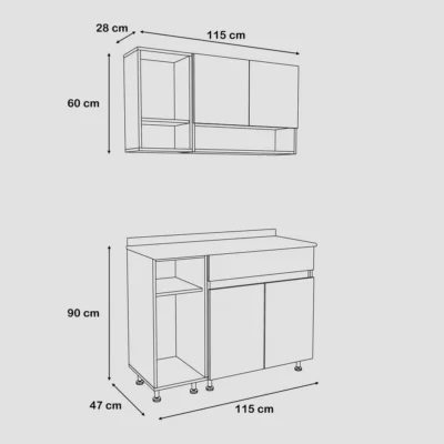 مطبخ- قطعتين- ZAF197