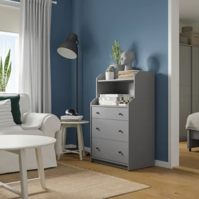 hauga-chest-of-3-drawers-with-shelf-grey__0931912_pe791302_s5 كوفي كورنر 70×46سم- WDY69