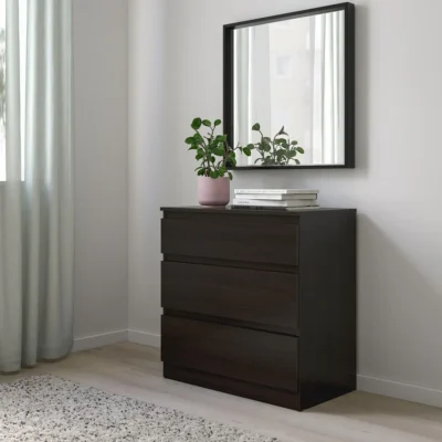 kullen-chest-of-3-drawers-black-brown__02 وحدة أدراج 70×40سم- WDY118