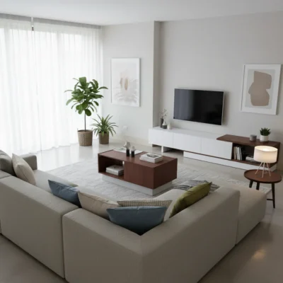 طقم ترابيزة تليفزيون مع ترابيزة قهوة - NAG28