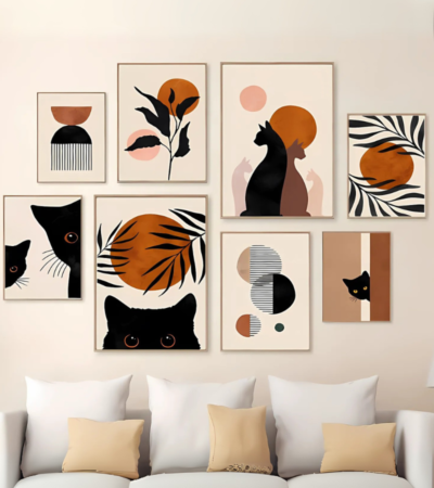 مجموعه جدارية مميزة مكونه من 8 قطع